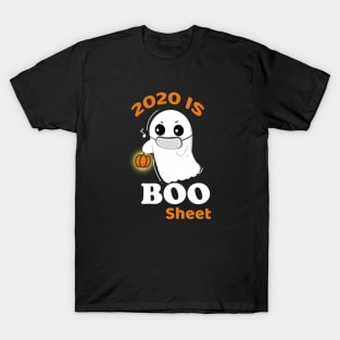 2020 Is Boo Sheet Funny Pumpkin Ghost Halloween T-Shirt